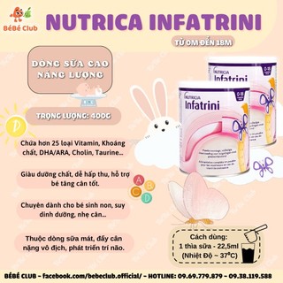[DATE 9/2025] Sữa Tăng Cân Infatrini (0-18M) Đức - 400g