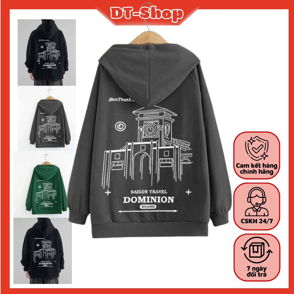 [FREESHIP]Áo Khoác HOODIE Nam Nữ CHỢ BẾN THÀNH Chất Vải Dày Dặn 2023