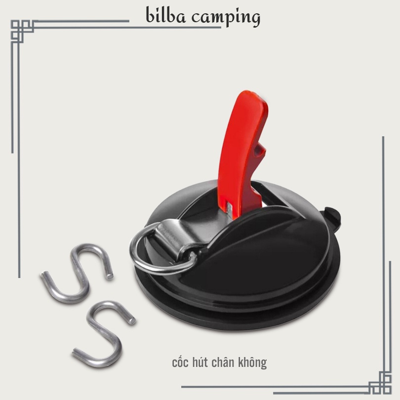 Cốc hút chân không chống trượt chịu lực tốt kèm móc tiện dụng cho hoạt động du lịch dã ngoại ngoài trời - Billba Camping