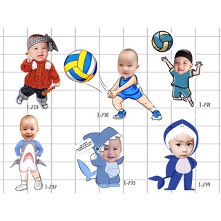 Chibi bé 80cm trang trí sinh nhật, thôi nôi