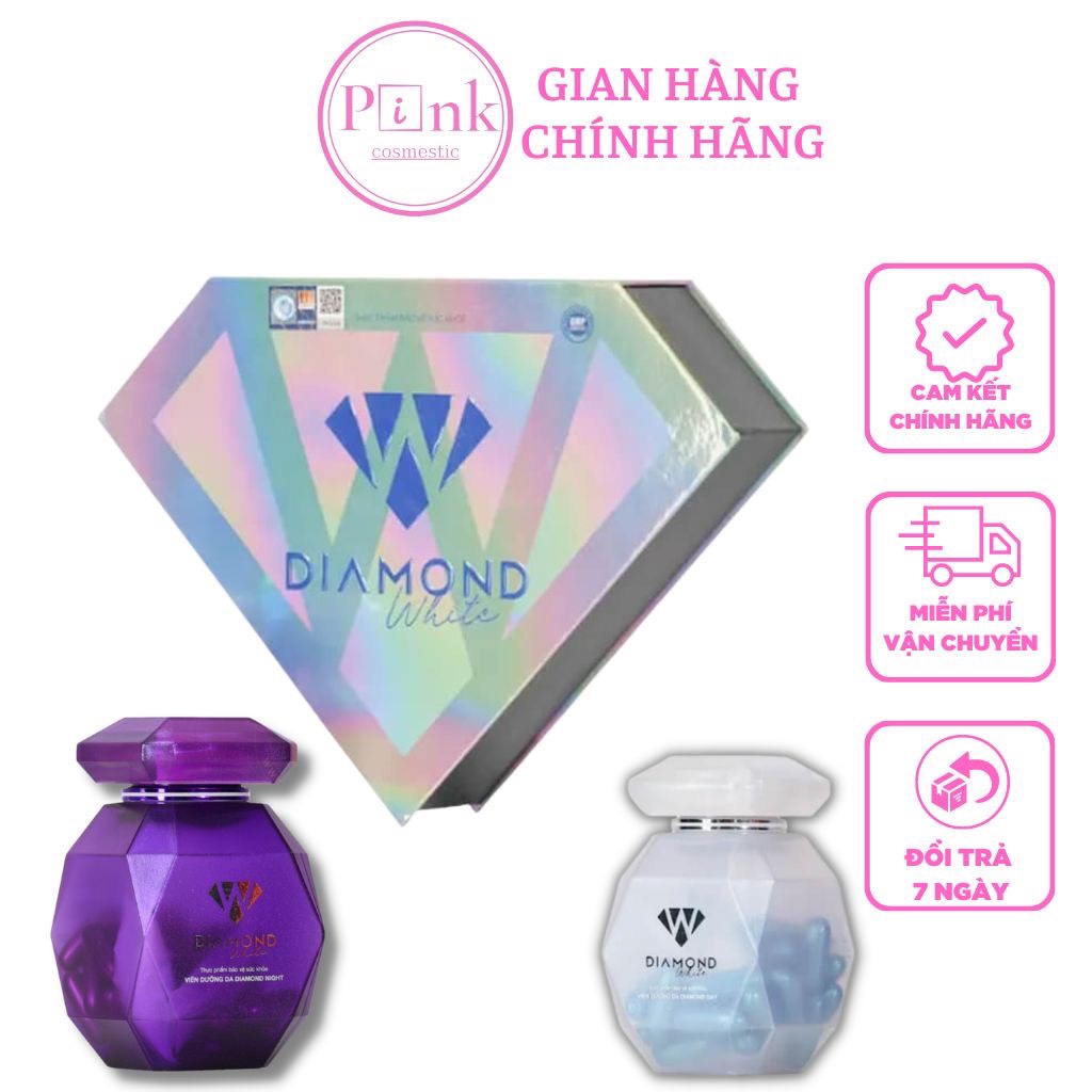 Viên Uống Diamond White Day & Night Làm Trắng Da