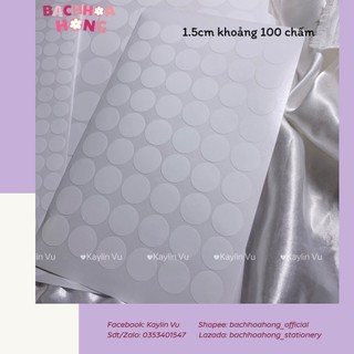 STICKER TRÒN TRẮNG DECO TOPLOADER