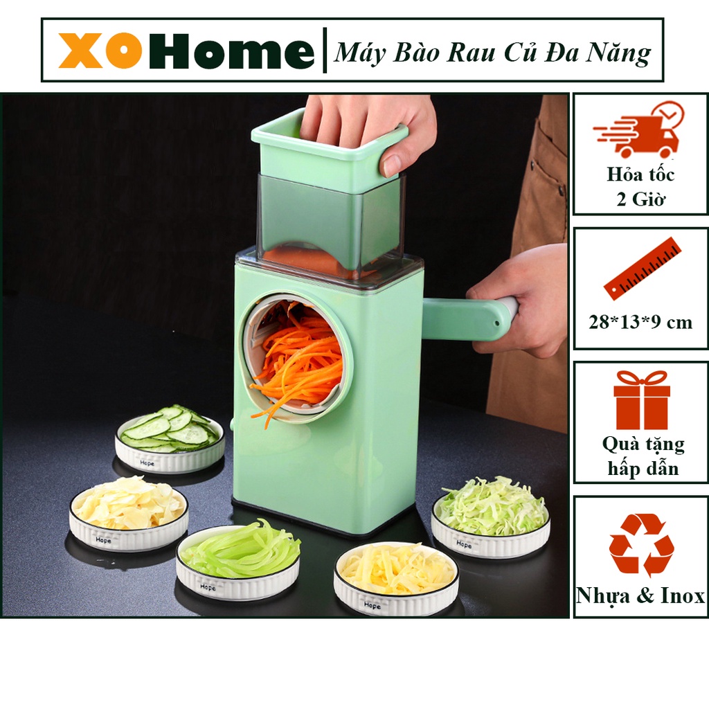 Máy thái lát khoai tây, hành tỏi, rau củ - Máy bào rau củ đa dụng