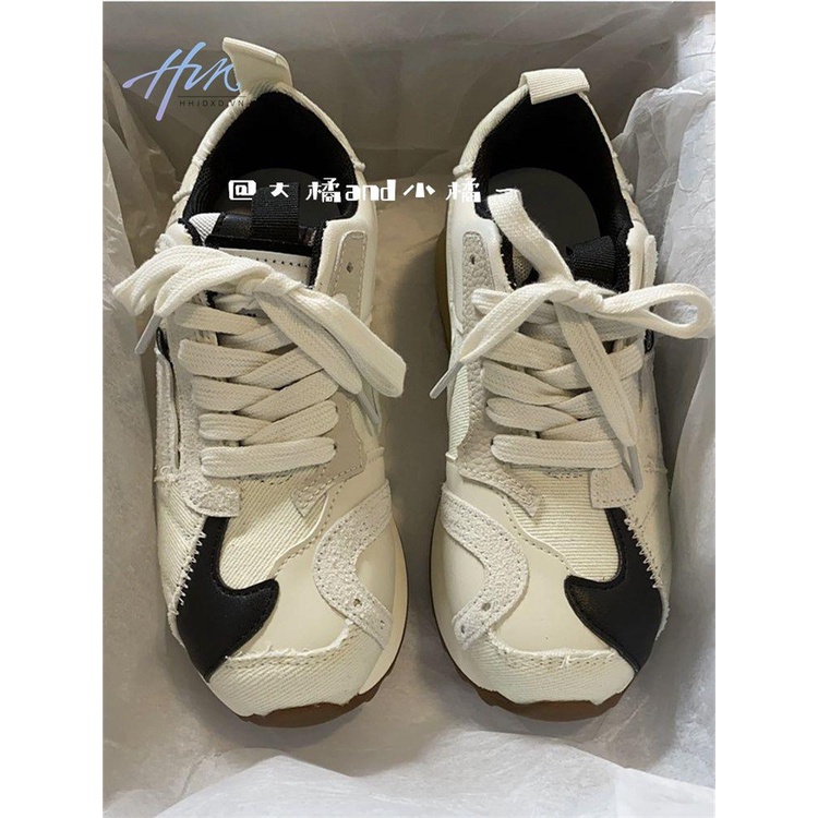 Giày Thể Thao Đế Dày Phong Cách Retro Thời Trang Thu Đông 2022 Mới Cho Nữ