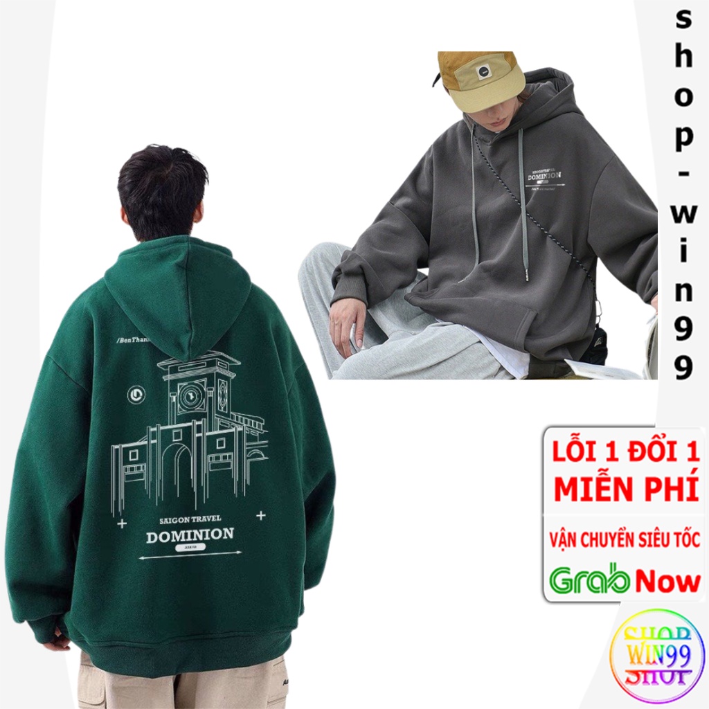 ÁO KHOÁC HOODIE NAM NỮ CHỢ BẾN THÀNH HÌNH IN RÕ NÉT - ÁO KHOÁC MẶC ĐI CHƠI ĐI HỌC COOL NGẦU ULZZANG HÀN QUỐC