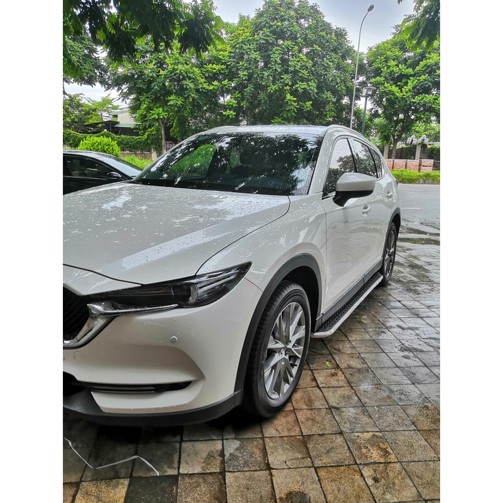 Bậc lên xuống, bệ bước chân ô tô Mazda CX5 2018 2022.Mẫu nhôm đúc KN