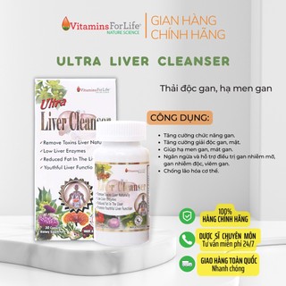 Ultra Liver Cleanser, hỗ trợ ngăn ngừa gan nhiễm mỡ, viêm gan, hỗ trợ giải độc gan