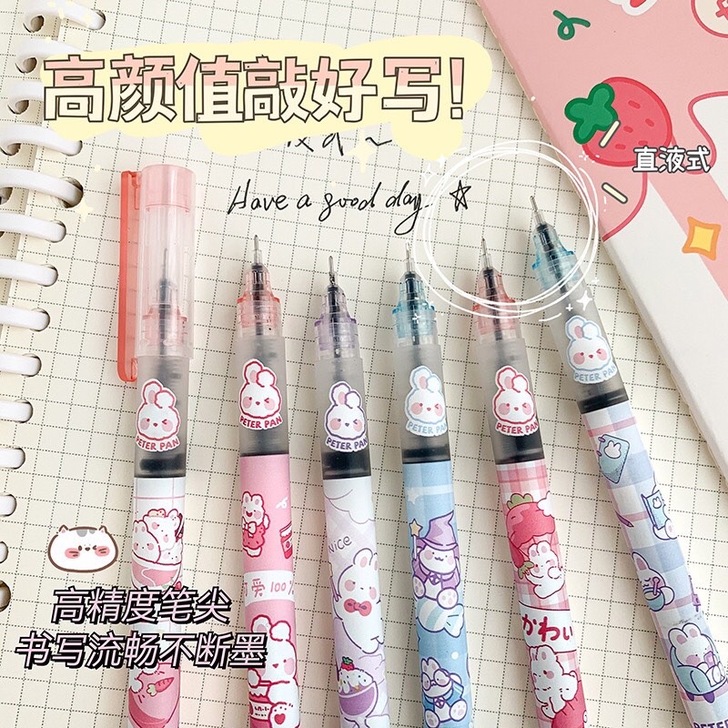 Hộp 6 chiếc bút mực nước hoạt hình