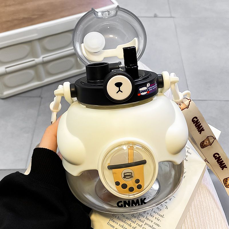 🚚Việt Nam gửi🚚Bình Nước Dung Tích Lớn 1100ml Ly uống đôi Họa Tiết Hoạt Hình Dễ Thương Chai nước Cub