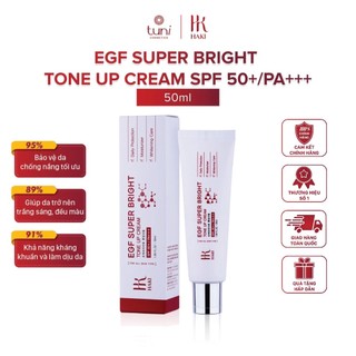 Kem chống nắng bật tông sáng da haki egf super bright tone up cream 50ml chính hãng