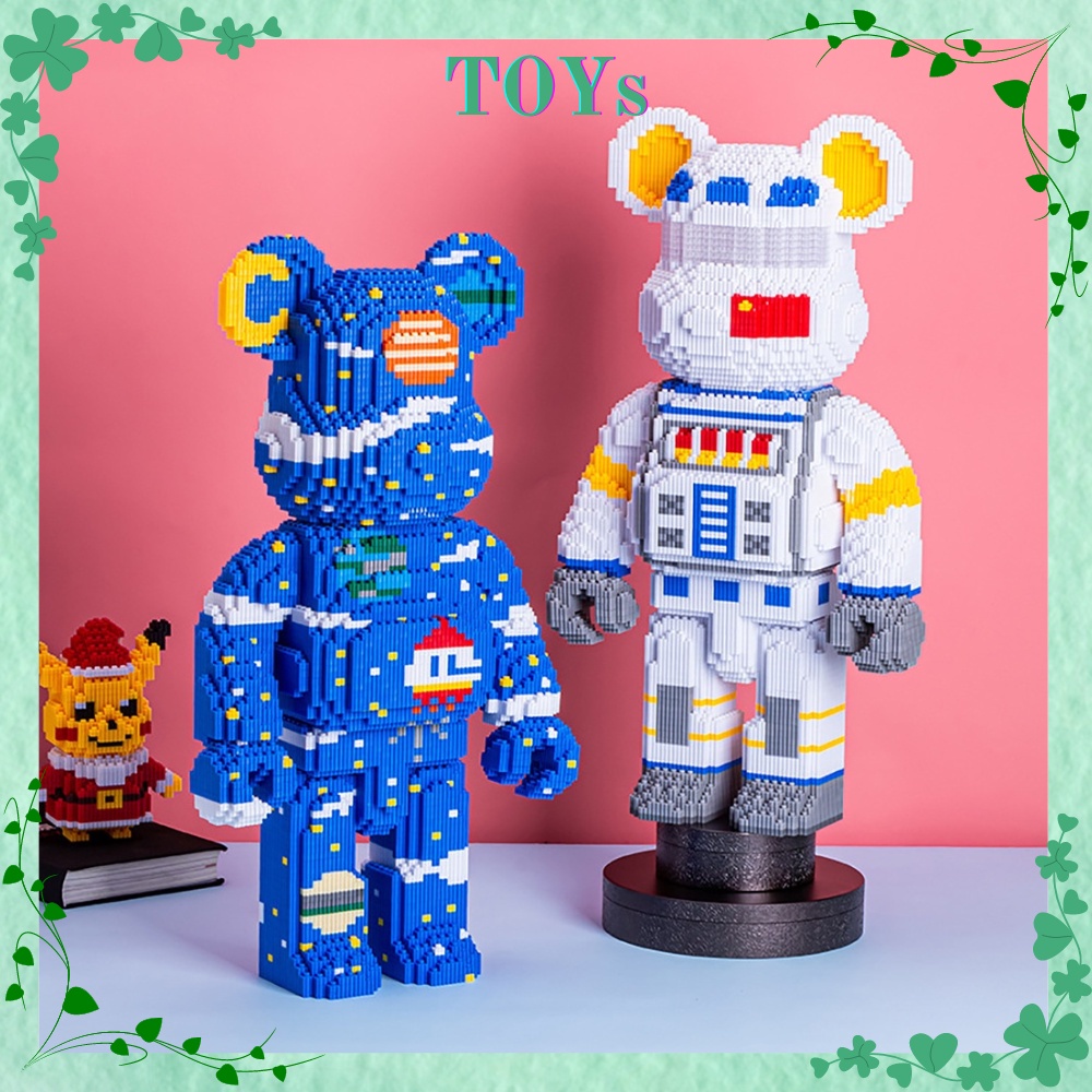 Combo 2 Gấu Bear Brick 36cm Có Ngăn Kéo Đèn Búa Mô Hình Lắp Ráp 3d Nhân Vật Khổng Lồ Size Cỡ To Lớn Cute Đẹp Giá Rẻ