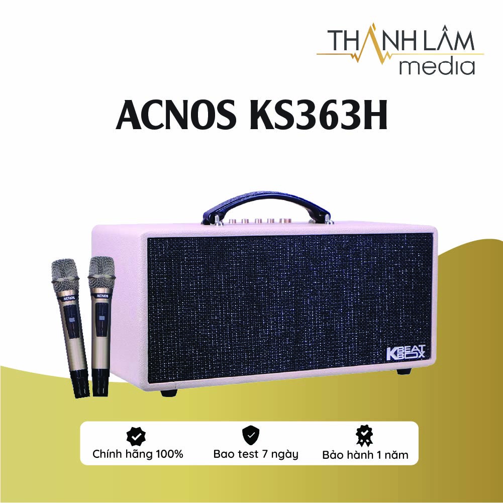 Loa Karaoke mini xách tay Acnos KS363H - Hàng Chính Hãng bảo hành 12 tháng