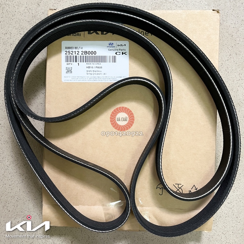 Dây curoa tổng KIA CERATO & K3 🚘 Nhập khẩu KIA MOTORS - HYUNDAI MOBIS Hàn Quốc; Bảo hành 100% là hàng xịn chính hãng