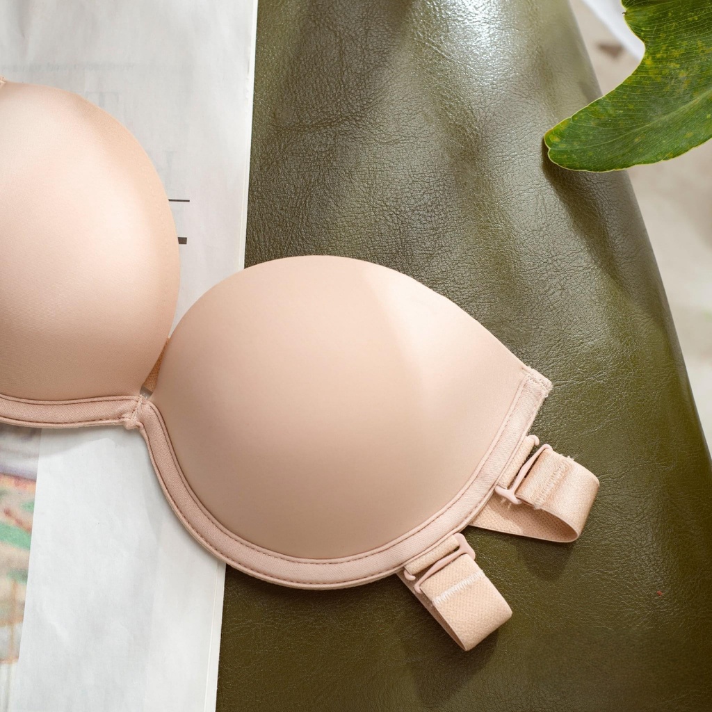 Áo Lót Nữ Quây 2 Quai Chống Tụt Cao Cấp, Dây Quai Bản 3cm Cực Chắc Chắn, Đệm Dày 3cm Nâng Ngực Mã EBALCG17