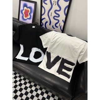 TEE BBR LOVE Cotton Dày Dặn Trắng Đen