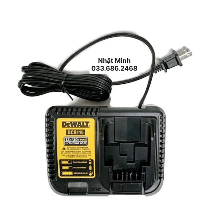 SẠC DCB115 DEWALT 20V LÊN ĐIỆN 220V