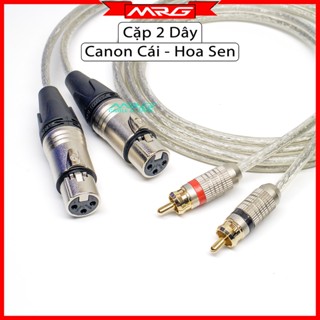 Cặp Dây Canon Ra AV Hoa Sen (XLR-Female To RCA), dài 0.8met-1.5met-3met-5met.