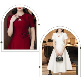 Đầm trung niên bigsize đầm trung niên cho mẹ N158  hoa được làm thủ công hàng cao cấp giá sỉ tại xưởng may NER