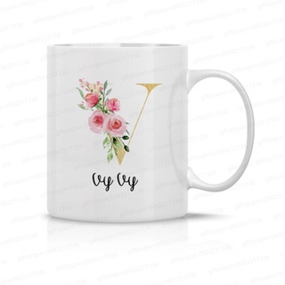 Cốc in tên GIFTSTOP In kí tự Hình in tên cá nhân Hình ảnh đẹp sắc nét Cốc sứ trắng 500ml