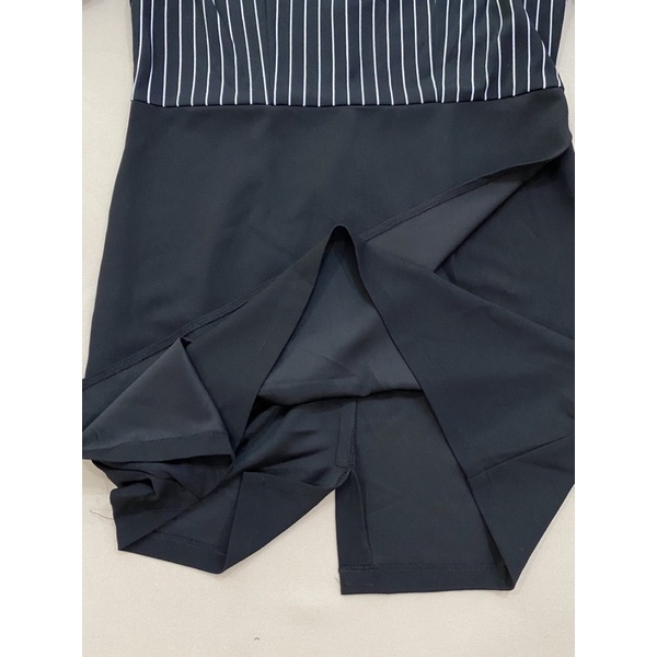 Đầm thun kẻ đen sọc trắng xuất khẩu  - Thanh lý vnxk