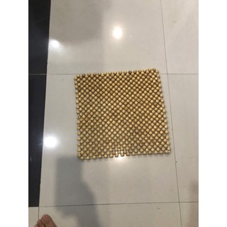 áo ghế hạt gỗ ô tô