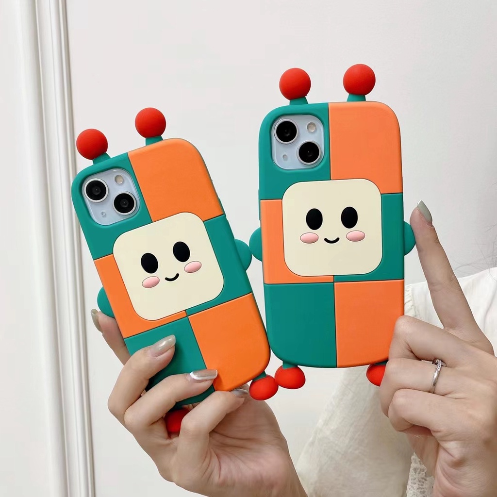 Ốp Điện Thoại Silicon Hình Robot Cho Vivo Y21 Y20 Y17 Y11 Y53S Y76S v20 pro V23 x60 x70 x80 x90 Y15