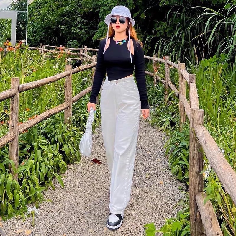 ÁO TAY DÀI KHOÉT VAI VẠT NHỌN A4