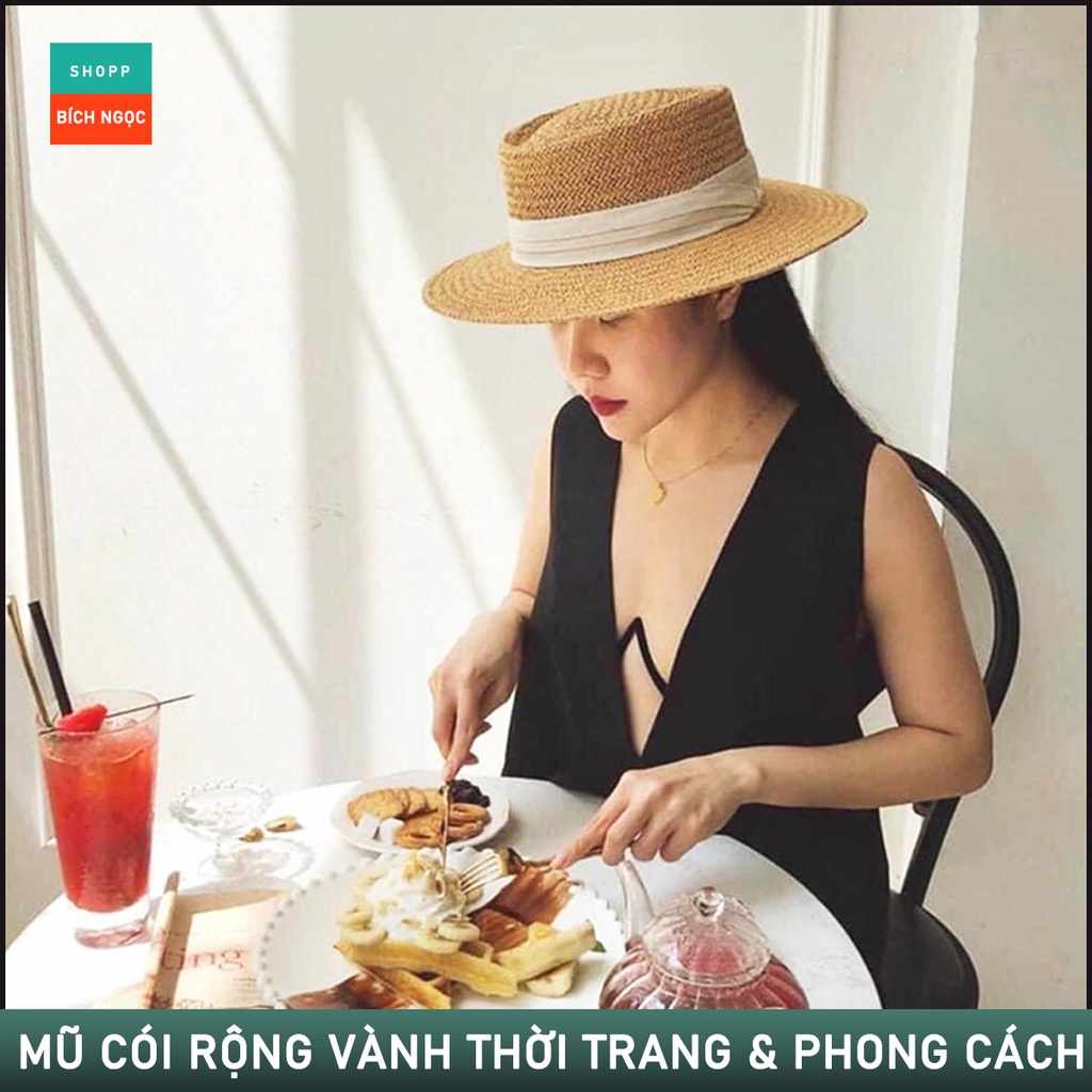 Mũ cói Gaucho đi biển rộng vành thời trang, sang chảnh, cực xinh, đi du lịch, dã ngoại mùa hè,chất liệu tự nhiên nhẹ