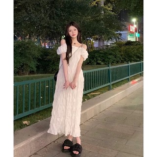 ĐẦM MAXI NHÚN TRẮNG