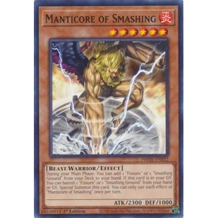 Thẻ Bài Yugioh Manticore of Smashing - PHHY-EN022 - Common 1st Edition