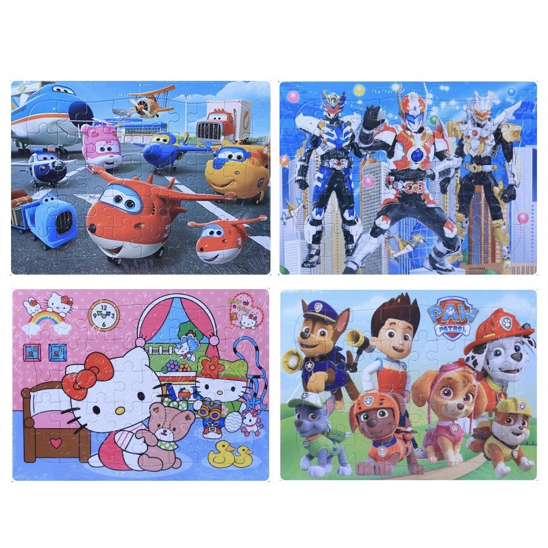 Ghép hình gỗ 60 mảnh nhiều mẫu công chúa siêu nhân hoạt hình dễ thương được chọn hình