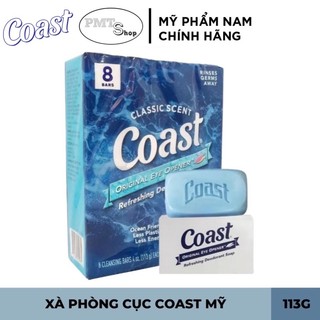 [Mẫu mới] Combo 8 cục xà phòng Coast 113g x 8 cục Original Eye Opener Refreshing Deodorant Soap diệt khuẩn, khử mùi
