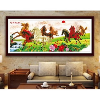 Tranh Đính Đá  Mã Đáo Thành Công Vs013 (180 x 65 cm)