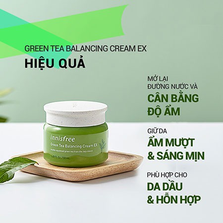 Kem Dưỡng Da Innisfree Green Tea Balancing Cream