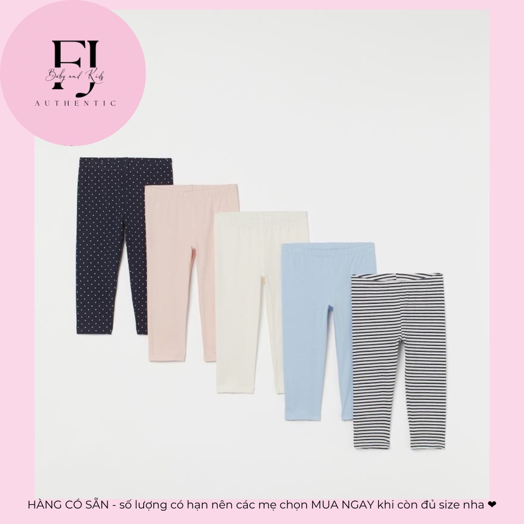 Quần legging 3/4 trẻ em chính hãng HM, quần bé gái quần legging 3/4, hàng hiệu cho bé