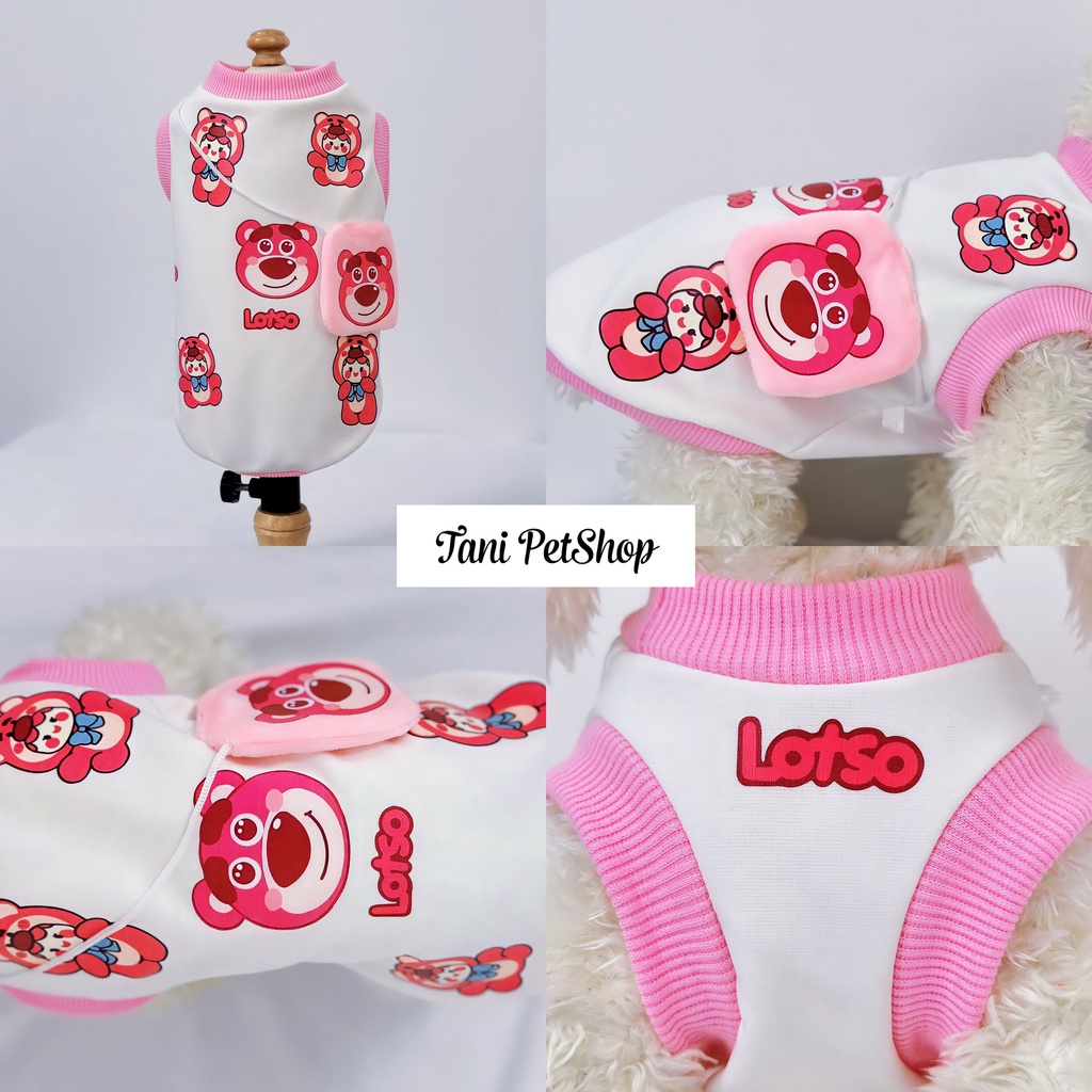 Áo Cho Chó - Áo Ba Lỗ Gấu Lotso - Quần Áo Cho Chó Mèo Thú Cưng Cao Cấp Tanipetshop