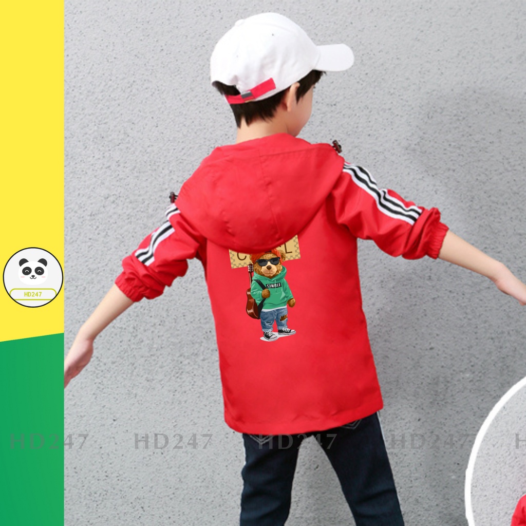 ÁO khoác dù chống nắng chống gió cho bé trai bé gái size đại 13kg đến 38kg 0334