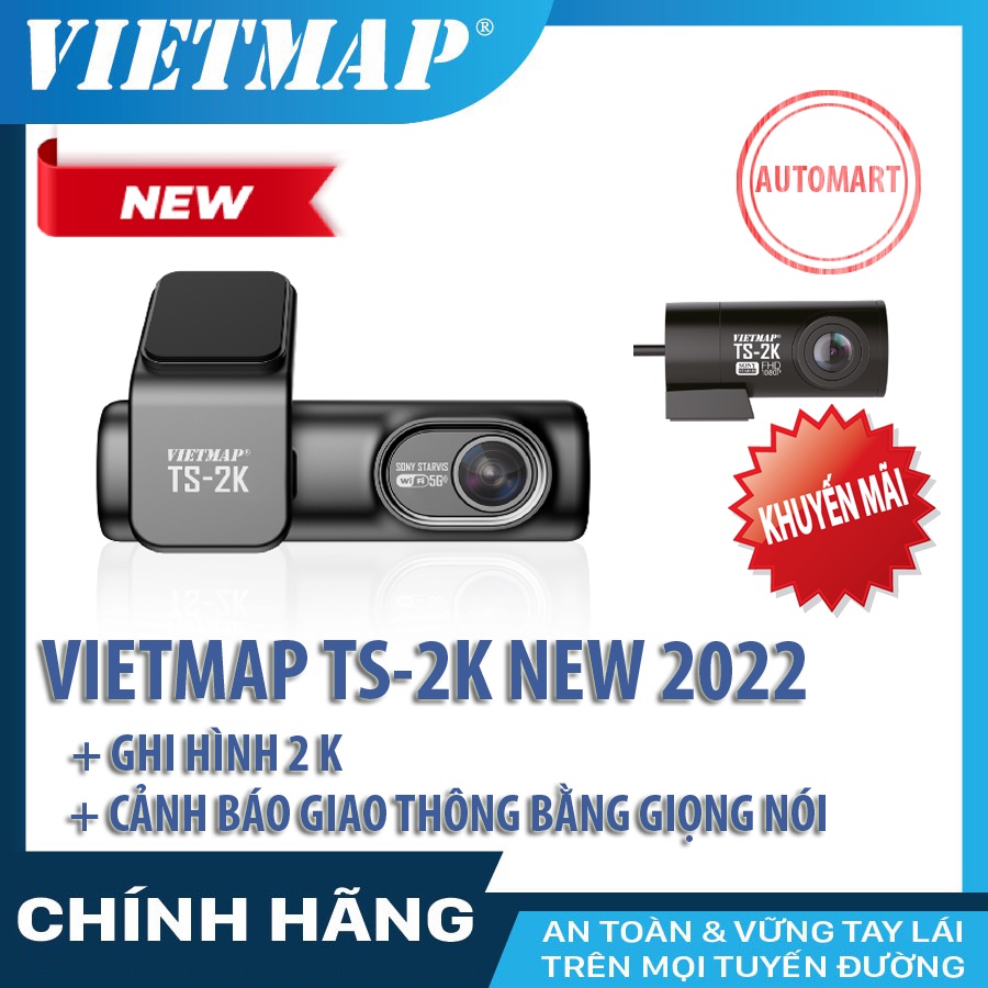 Camera hành trình VIETMAP TS-2K new 2022