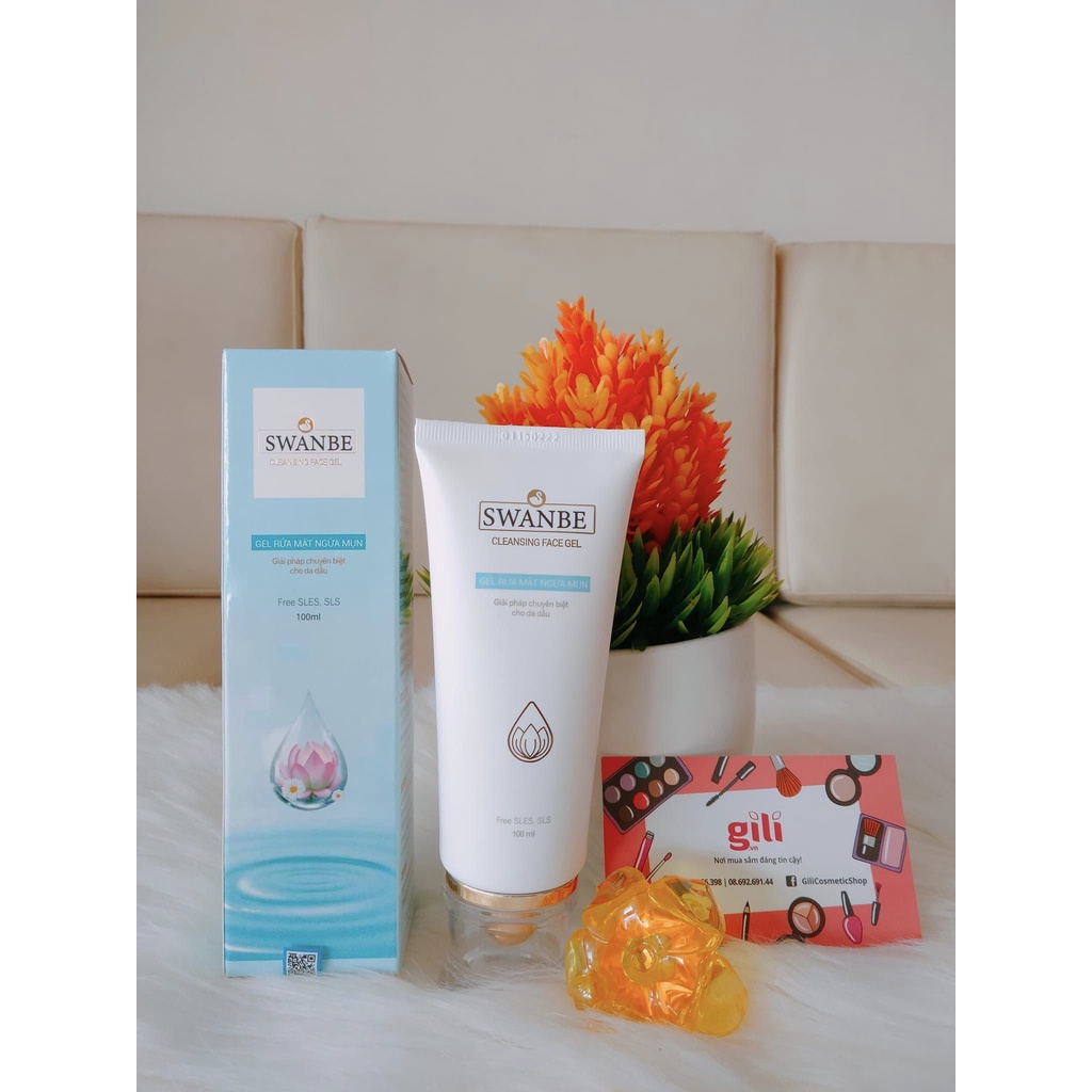 Gel Sữa Rửa Mặt SWANBE 100ml - Ngừa Mụn, Ngừa Nám Giúp Sáng Da