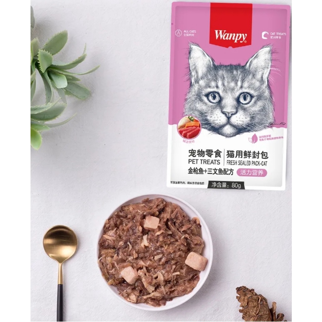 Pate Wanpy Cho Mèo Gói 80G