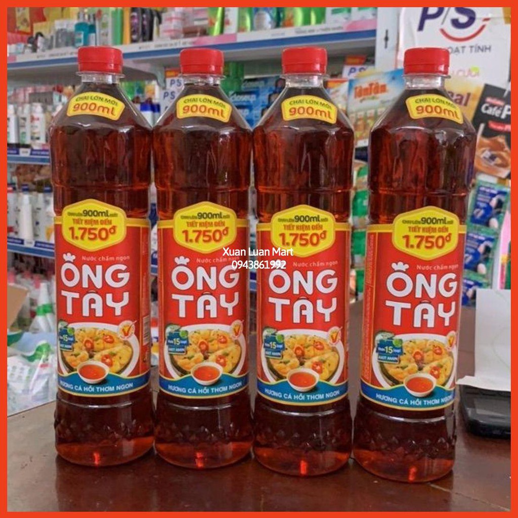 Nước chấm Ông tây 900ml - Nước mắm cá cơm tươi Phú Quốc.