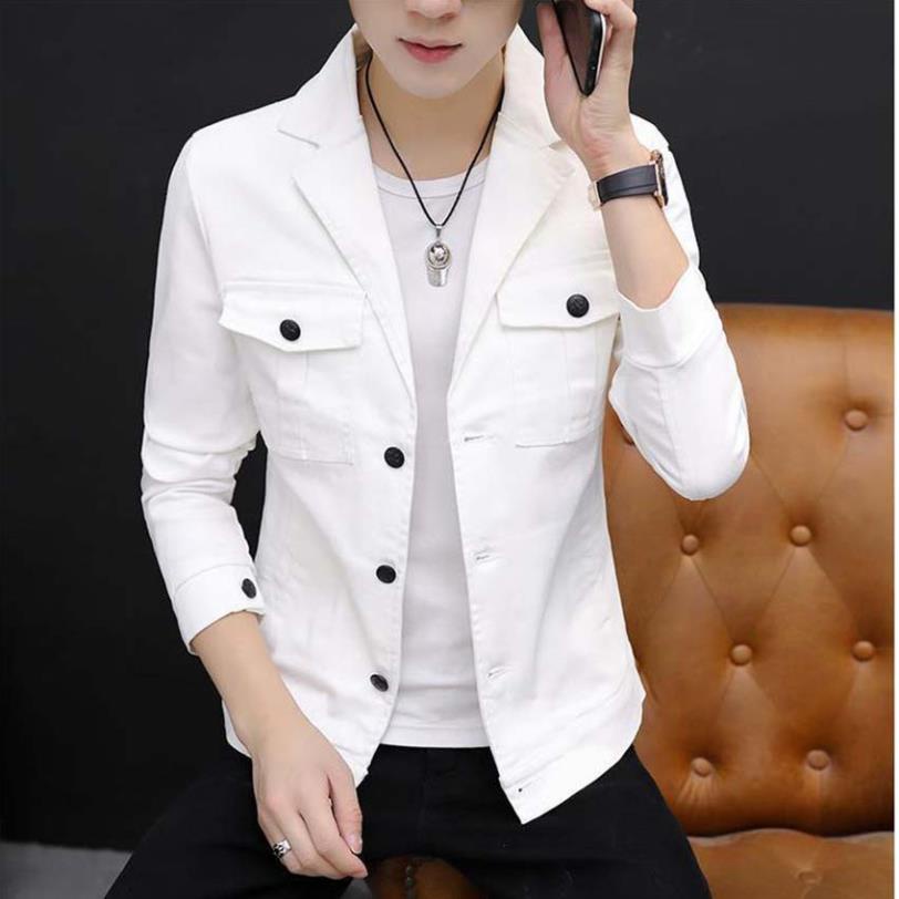 Áo khoác nam kaki cổ vest phong cách Hàn Quốc cá tính năng động trẻ trung T6