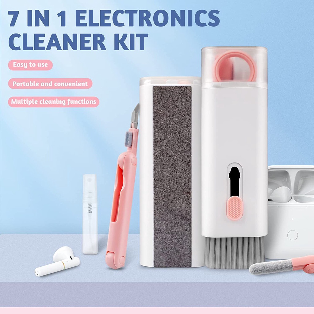 Dụng Cụ Vệ Sinh Laptop, bàn phím, tai nghe, điện thoại, Bút vệ sinh airpod tai nghe điện thoại 7 in 1