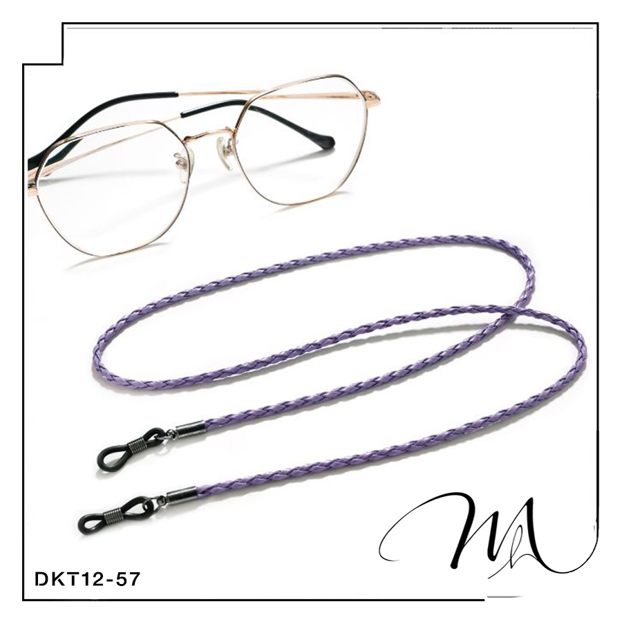 Dây đeo mắt kính chống thất lạc dây da phong cách Hàn Quốc - Măng's House DKT12