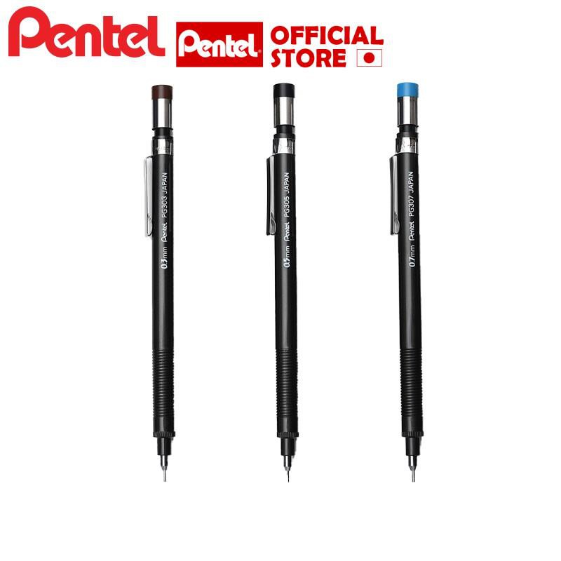 Bút Chì Kim Kỹ Thuật Pentel PG303/PG307 Kích Thước Ngòi 0.3/0.7mm| Thiết Kế Quai Cài Tiện Lợi