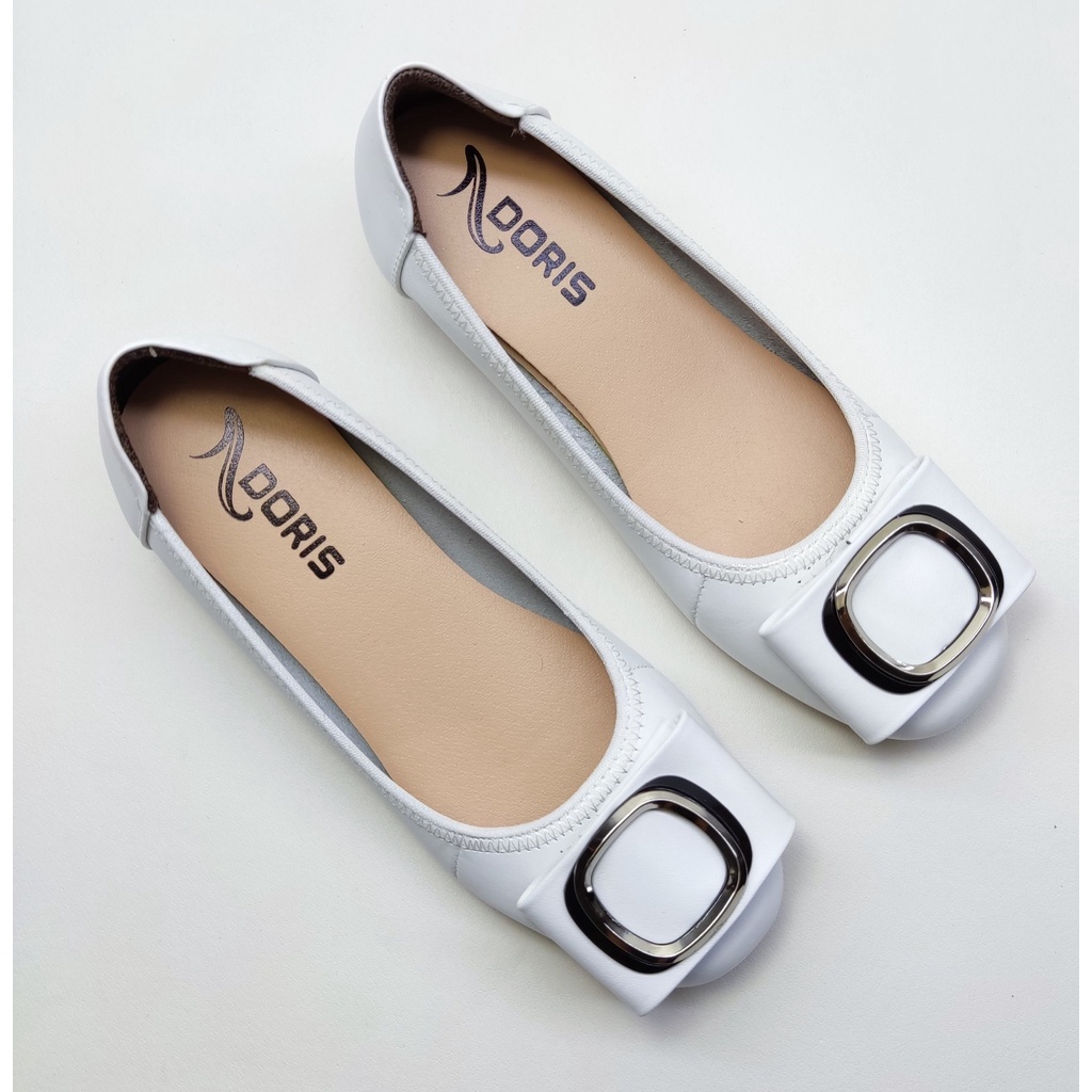 Giày Búp Bê Đế Xuồng 3cm Da Thật Khoá Tròn 303- FORM CHUẨN- CÓ BẢO HÀNH.