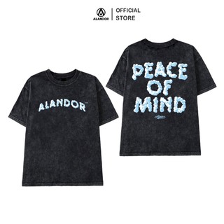 Áo loang xám wash Alandor Local brand chính hãng Premium Cotton form rộng unisex Peace of Mind
