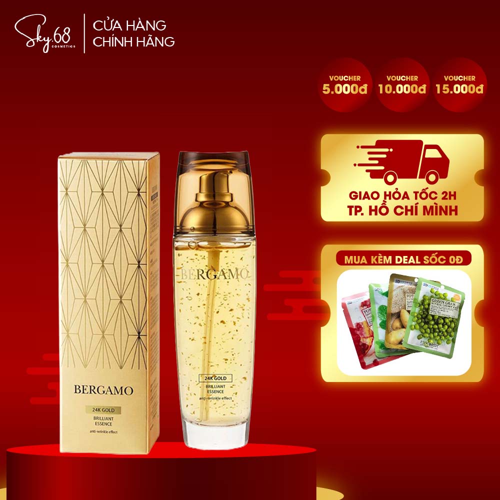 Serum dưỡng trắng Bergamo 24K Gold Brilliant Essence 110ml