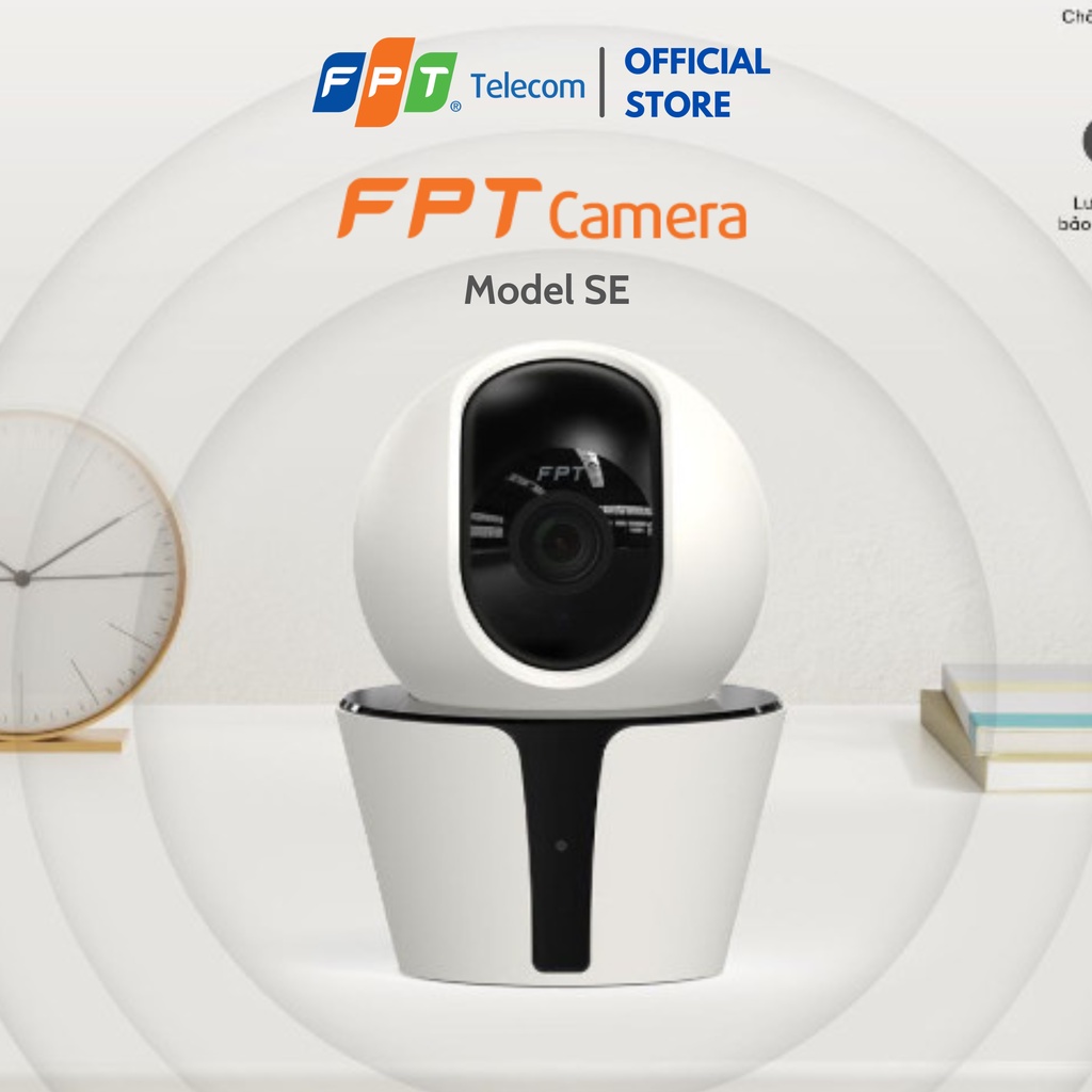 FPT Camera Model SE - Xoay 360 độ - Đàm thoại 2 chiều - Lưu trữ thẻ nhớ