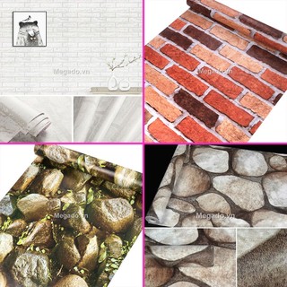 Giấy dán giả gạch giả đá chống mốc chống nước giá rẻ [FF0003]